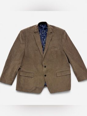 Lauren Ralph Lauren Corduroy Blazer Men's 50R Brown Suede Elbow Patches 50R